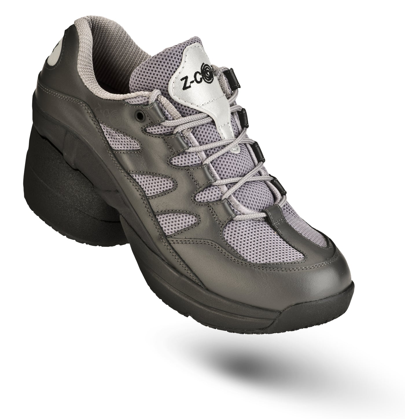 Feel Younger Freedom Grey Black Covered CoiL Z-CoiL Pain Relief Footwear