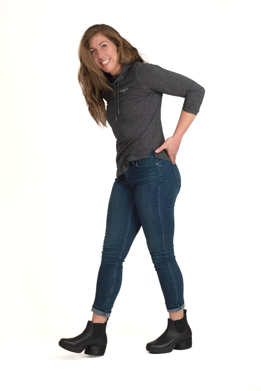 Aussie Boot Black Z-CoiL Pain Relief Footwear