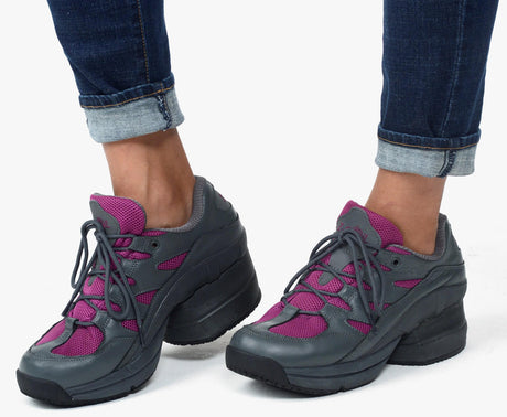 Freedom Classic Grey Fuchsia - Covered CoiL Z-CoiL Pain Relief Footwear