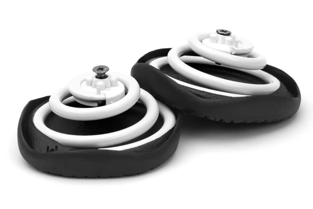 CoiL Open White Black Slip Resistant Z-CoiL Pain Relief Footwear