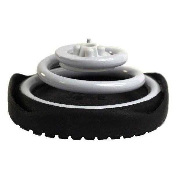 CoiL Open White Black Slip Resistant Z-CoiL Pain Relief Footwear