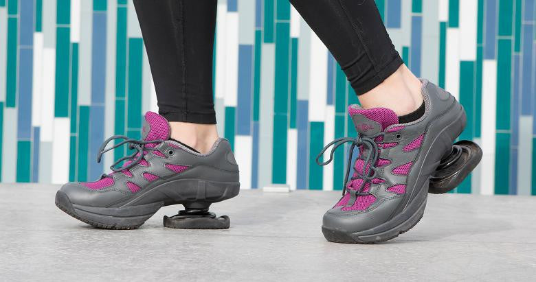 Freedom Classic Grey Fuchsia Z-CoiL Pain Relief Footwear