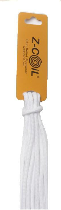Shoe Lace Standard White - 3 pack Z-CoiL Pain Relief Footwear