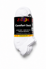 Low Cut Bamboo Socks — White, 3 Pack