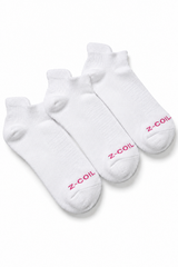 Low Cut Bamboo Socks — White, 3 Pack