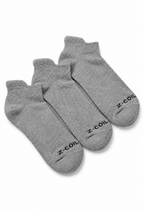 Low Cut Bamboo Socks — Grey, 3 Pack
