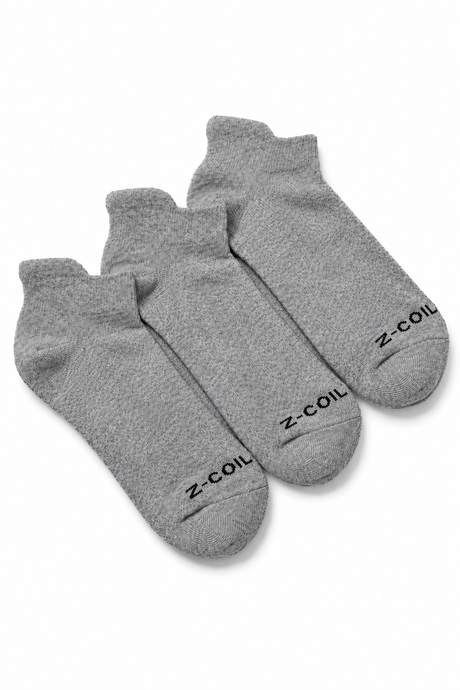 Low Cut Bamboo Socks — Grey, 3 Pack