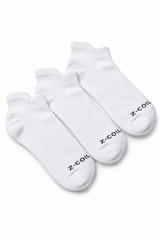 Low Cut Bamboo Socks — White, 3 Pack