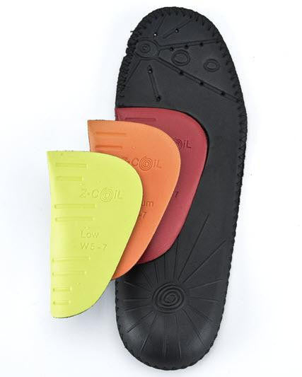 Z-Fit Custom Arch Insole Z-CoiL Pain Relief Footwear