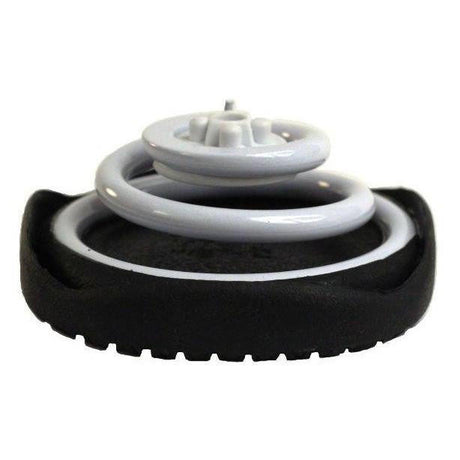CoiL Open White Black Slip Resistant Z-CoiL Pain Relief Footwear