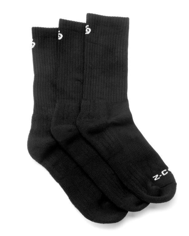 Z-CoiL® Comfort Socks Black - Mid Calf - 3 Pack Z-CoiL Pain Relief Footwear