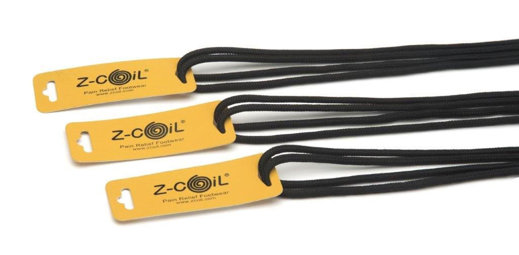 Shoe Lace Boot Black - 3 pack Z-CoiL Pain Relief Footwear